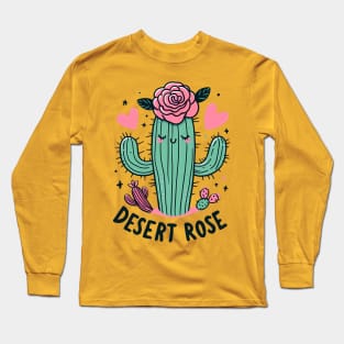 Bloom in the Arid: Desert Rose Long Sleeve T-Shirt